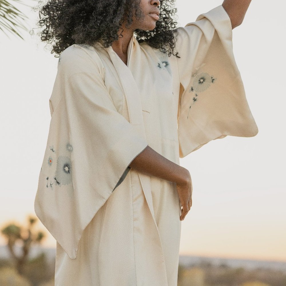 Silk Mid Century Kimono